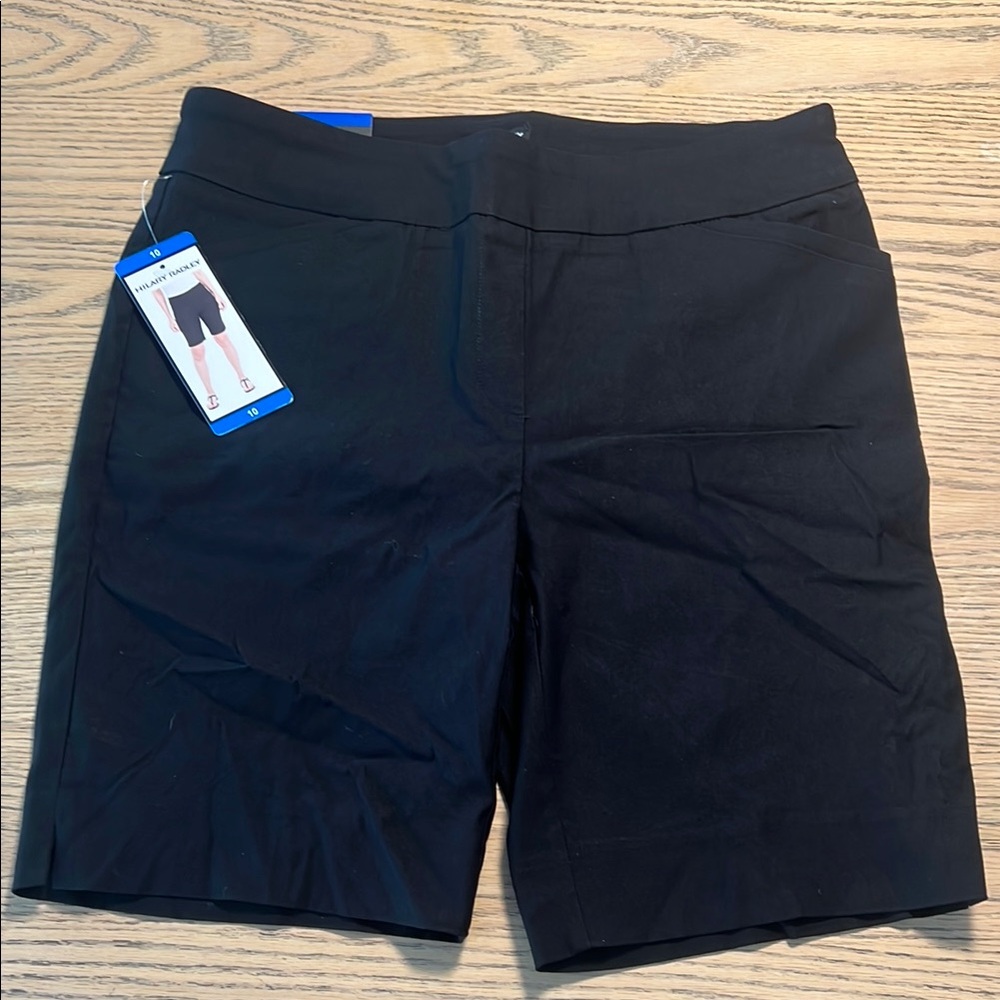 Hilary Radley Black Athletic Shorts Tailored Fit